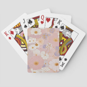 Ätherische Pastellblüte Spielkarten