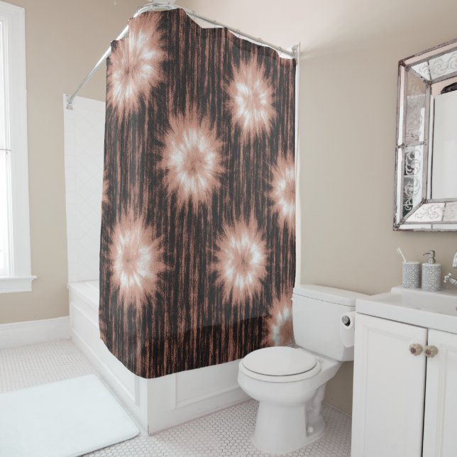 Ätherische Rose Blütenfarben Duschvorhang in Krawa (Beispiel)