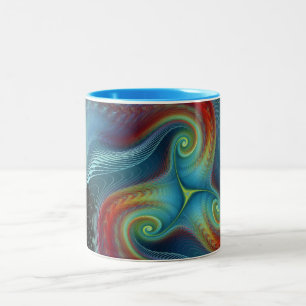 Ätherische Schleier-Tasse Zweifarbige Tasse