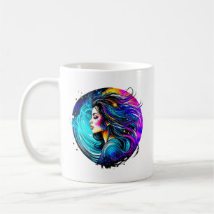Ätherische schöne Frau nie aufhören zu träumen Kaffeetasse