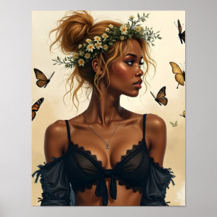 Ätherische Schönheit in Bloom Poster
