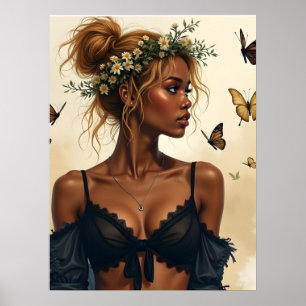 Ätherische Schönheit in Blüte Poster