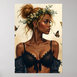 Ätherische Schönheit in Blüte Poster