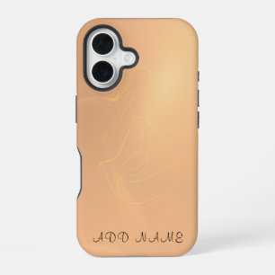 Ätherische Tänzerin im goldenen Licht Elegante Wan iPhone 16 Hülle
