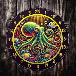 Ätherische Tiefen Octopus Dartboard Dartscheibe