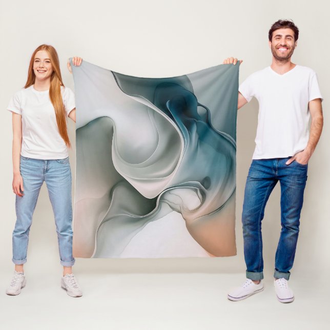 Ätherische Traumlandschaft: ruhig Abstrakt Fleecedecke (Beispiel)