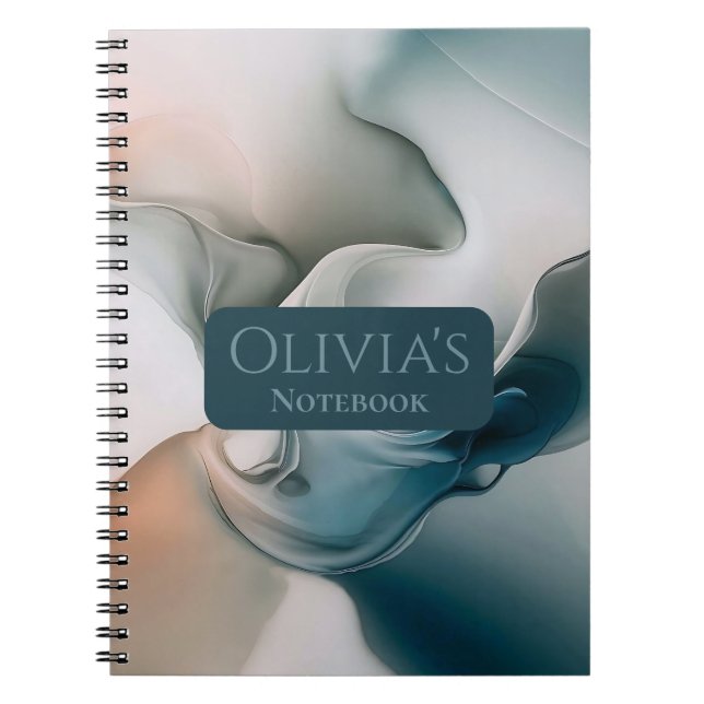 Ätherische Traumlandschaft: ruhig Abstrakt Notizblock (Vorderseite)