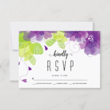 Ätherische violette Blumen Blumenzehen RSVP