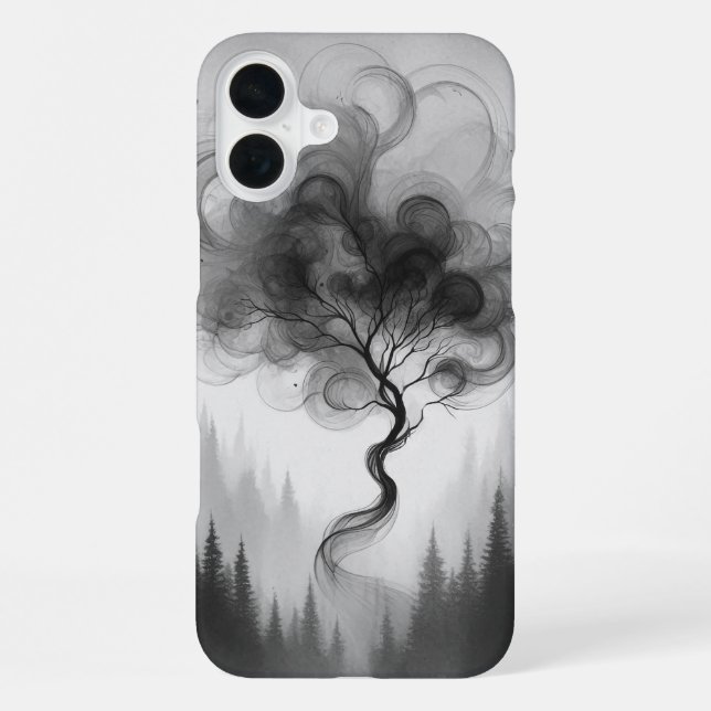 Ätherischer Baum iPhone Hülle (Rückseite)