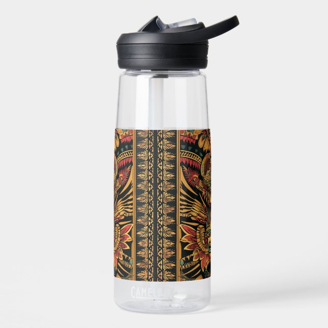 Ätherischer Cyan "Aztec Dream" Wasserflasche Trinkflasche (Links)