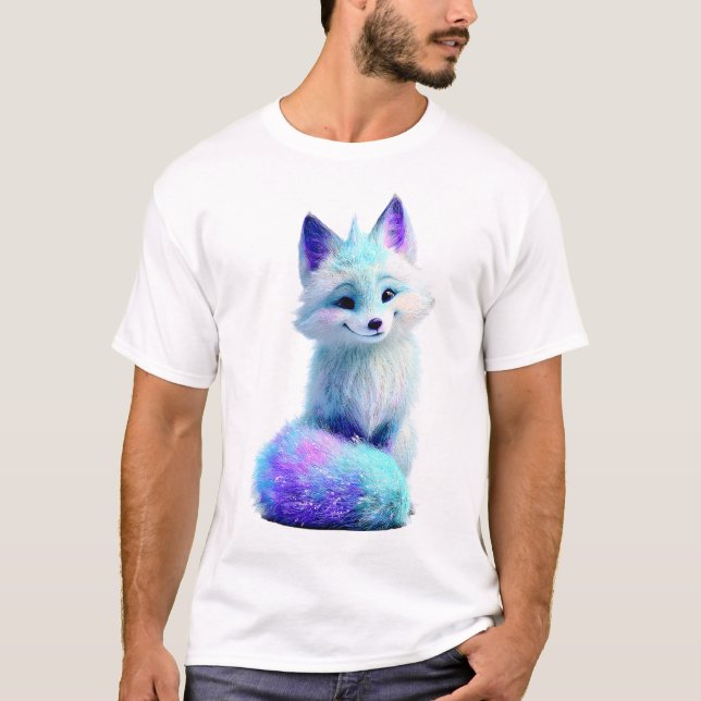 Ätherischer Frost Neon Polarfuchs Männer T-Shirt (Vorderseite)