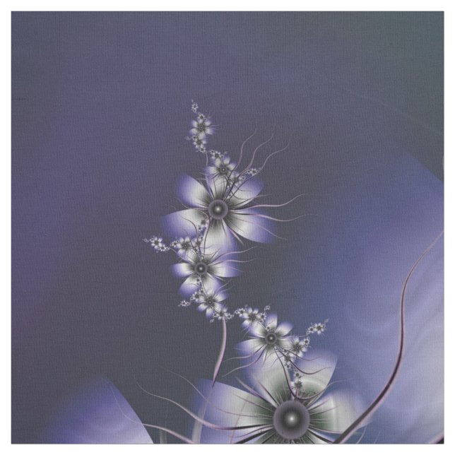 Ätherischer Lavendel mit Blumen Stoff (Muster)