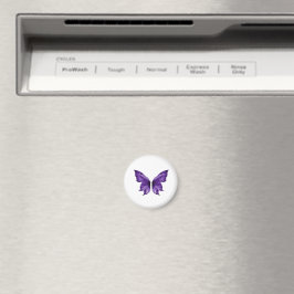 Ätherischer lila Schmetterling Ästhetik Stanze Magnet