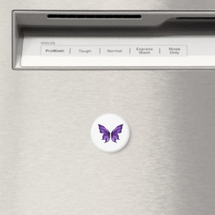 Ätherischer lila Schmetterling Ästhetik Stanze Magnet