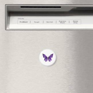 Ätherischer lila Schmetterling Ästhetik Stanze Magnet