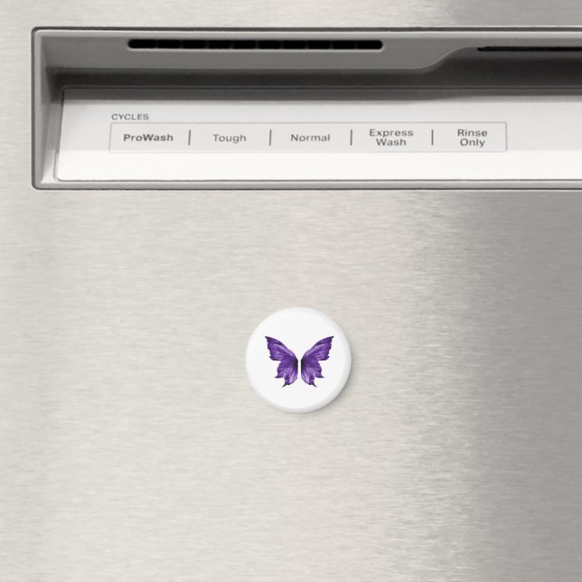 Ätherischer lila Schmetterling Ästhetik Stanze  Magnet (In Situ (Geschirrspüler))