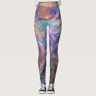 Ätherischer Pastell-Nebel-Galaxie Leggings