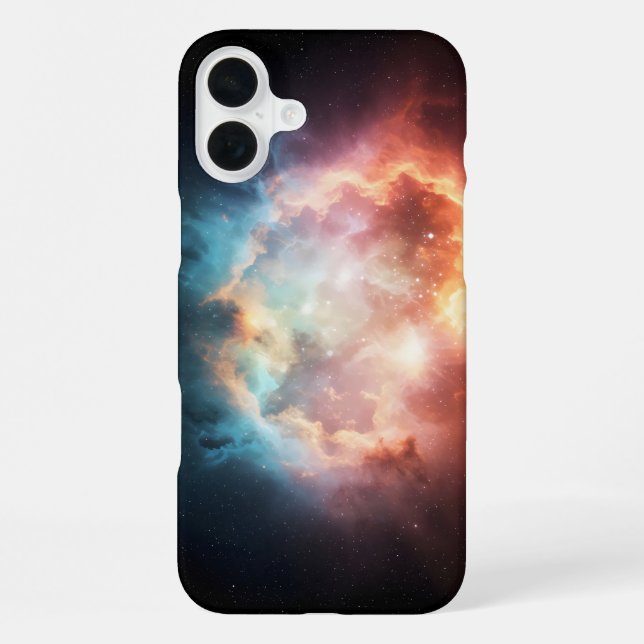 Ätherischer Regenfall der kosmischen Explosion im  iPhone Hülle (Rückseite)