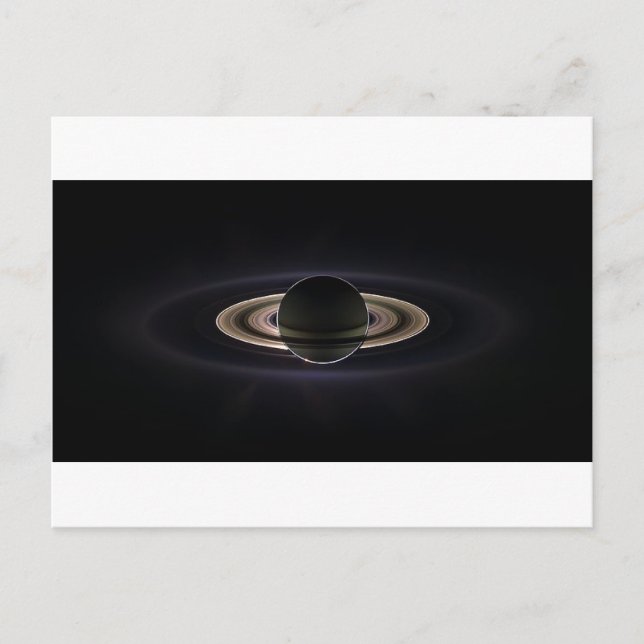Ätherischer Saturn" Postkarte (Vorderseite)