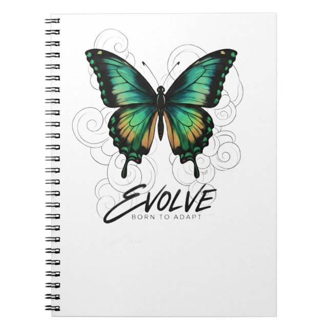 Ätherischer Schmetterling "EVOLVE Notizblock (Vorderseite)