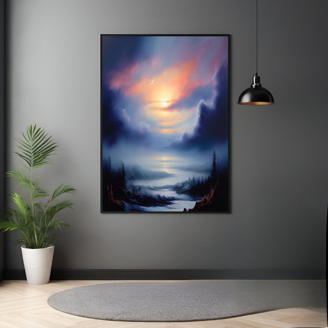 Ätherischer Sonnenaufgang über die malerische Berg Poster (Von Creator hochgeladen)