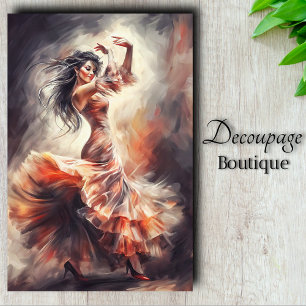 Ätherischer Tanz - Flamenco-Geist Aquarell-Träume Seidenpapier