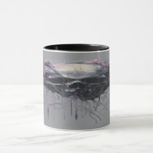 Ätherischer Totenkopf Abstract Grunge Dark Art Tasse