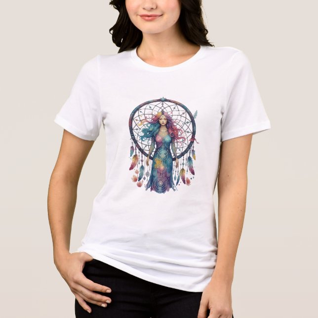 Ätherischer Traumkreis Tri-Blend Shirt (Vorderseite)
