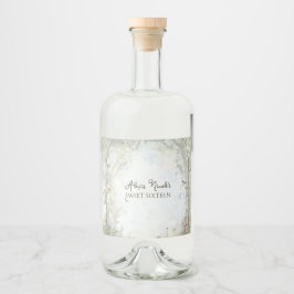 Ätherischer verzauberter Wald Alkoholflaschenetikett