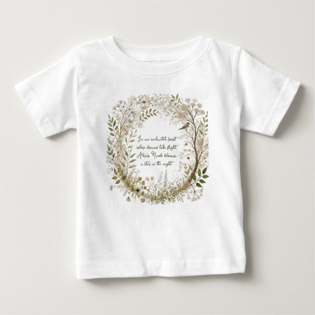 Ätherischer verzauberter Wald Baby T-shirt (Vorderseite)