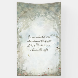 Ätherischer verzauberter Wald Banner