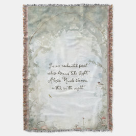 Ätherischer verzauberter Wald Decke