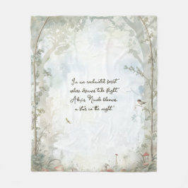 Ätherischer verzauberter Wald Fleecedecke