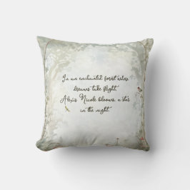 Ätherischer verzauberter Wald Kissen