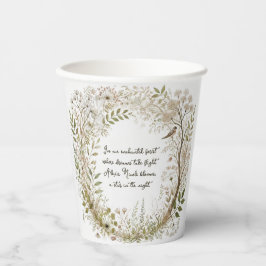 Ätherischer verzauberter Wald Pappbecher