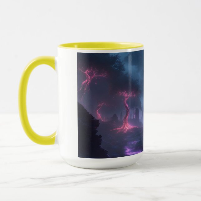 Ätherischer Wald aus Lumineszenz-Tasse Tasse (Links)