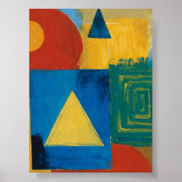 Ätherischer Wasserfarben-Finartdruck - Abstrakt / Poster