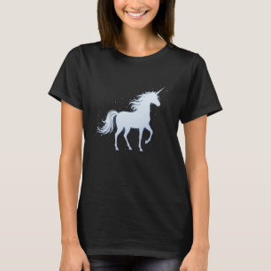 Ätherisches Einhorn-Silhouette Minimalistischer Tr T-Shirt