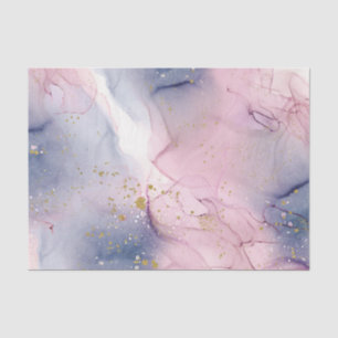 Ätherisches Immergrün-Rosa und Goldene Tinten-Fant Seidenpapier