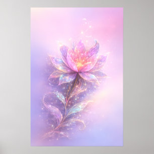 Ätherisches Lotuslicht Poster