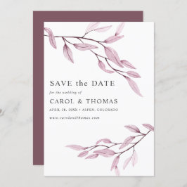 Ätherisches Rosa | schick VERTICAL Save the Date Einladung