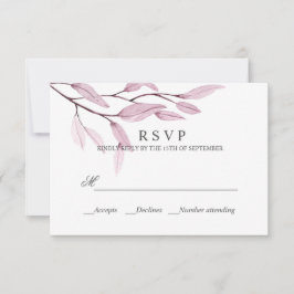 Ätherisches Rosa | WEDING RESPONSE UAWG RSVP Karte