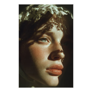 Ätherisches Vintage-Spitzenporträt - Romantisches  Fotodruck