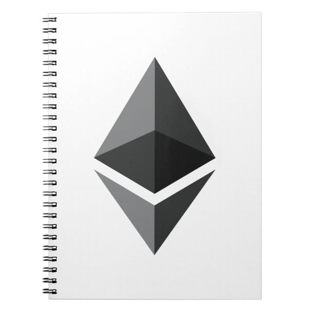 Ätherum-Kryptowährung Notizblock (Vorderseite)