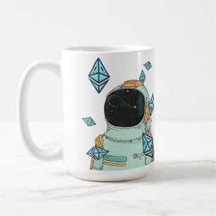 Ätherum zum Mond ETH Space Man Merch Kaffeetasse