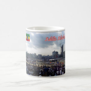 Äthiopien - Addis Abeba - Meskal-Platz - Kaffeetasse