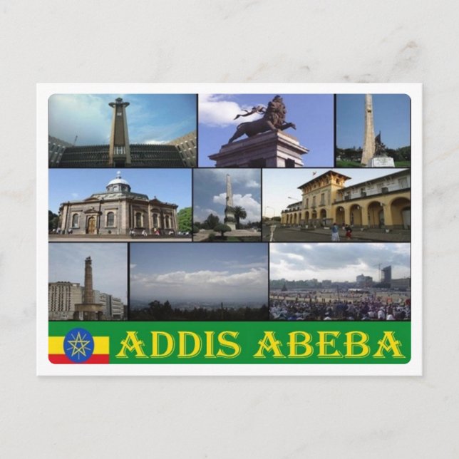 Äthiopien - Addis Abeba - Mosaik - Postkarte (Vorderseite)