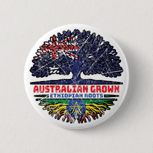 Äthiopien Äthiopien Australien Tree Roots Button