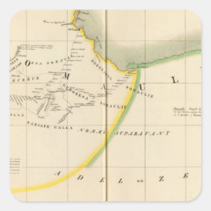 Äthiopien, Dschibuti 33 Quadratischer Aufkleber