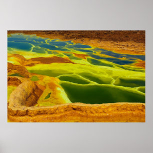 Äthiopien Erta Ale Active Volcana Afar Region Poster